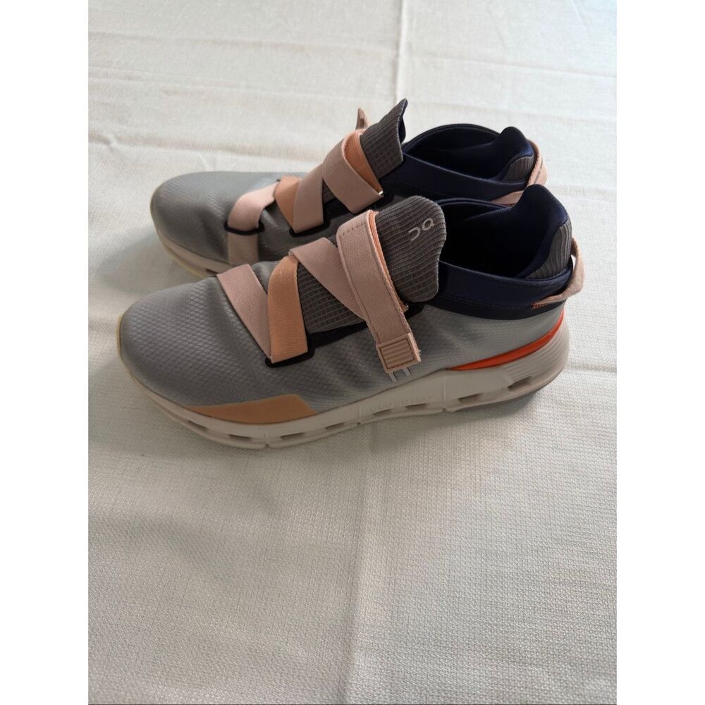 On Cloud Cloudnova Wrap Sneakers Women's Size 9 Running Athletic Shoes Gray Pink